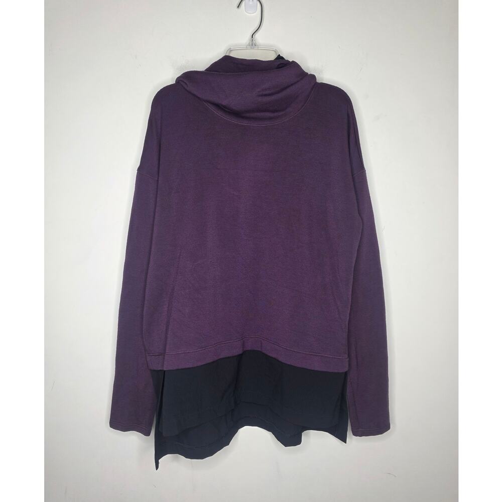Calia purple hooded sweatshirt with extra length - small